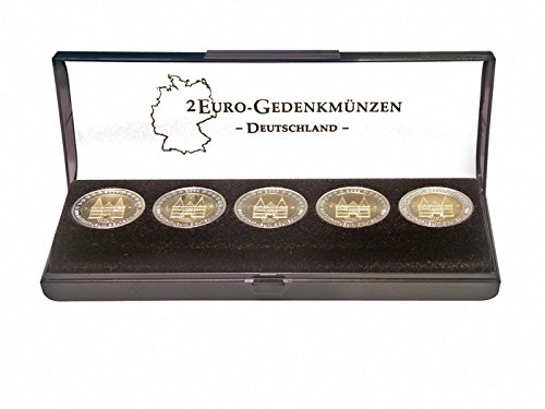 LINDNER Das Original Münz-Etui für einen Satz 2 Euro-Gedenkmünzen Deutschland von LINDNER Das Original