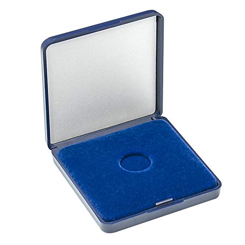 LINDNER Das Original Münz-Etui mit Blauer Velourseinlage für Münzen/Münzkapseln bis Außen-Ø 18 mm von LINDNER Das Original