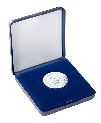 LINDNER Das Original Münz-Etui mit Blauer Velourseinlage für Münzen/Münzkapseln bis Außen-Ø 30 mm von LINDNER Das Original
