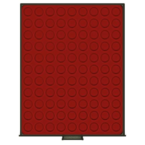 LINDNER Das Original Münzbox RAUCHGLAS mit 99 runden Vertiefungen für Münzen mit Ø20 mm LINDNER Das Original Münzbox RAUCHGLAS mit 99 runden Vertiefungen für Münzen mit Ø20 mm von LINDNER Das Original