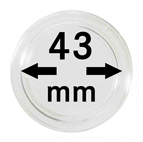 LINDNER Das Original Münzkapseln Innen-Ø 43 mm, 100er-Packung von LINDNER Das Original