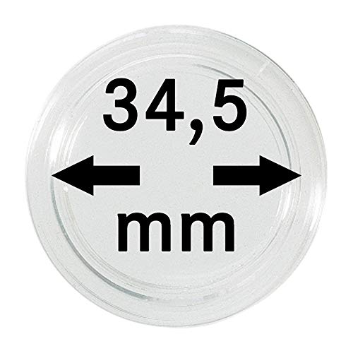 LINDNER Das Original Münzkapseln Innen-Ø 34,5 mm, 100er-Packung von LINDNER Das Original