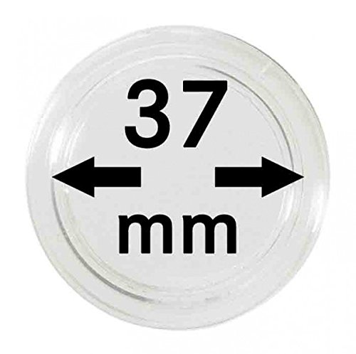 LINDNER Das Original Münzkapseln Innen-Ø 37 mm, 10er-Packung von LINDNER Das Original