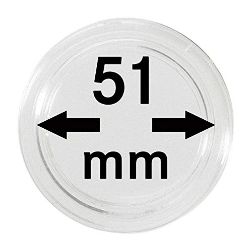 LINDNER Das Original Münzkapseln Innen-Ø 51 mm, 10er-Packung von LINDNER Das Original