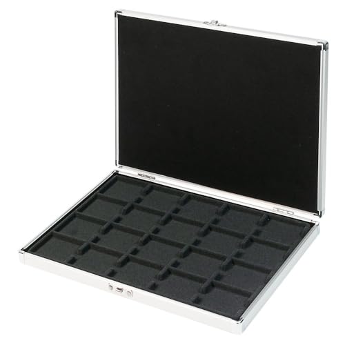 LINDNER Das Original Münzkassette ALU für 20 Münzrähmchen 50x50 mm/Münzkapseln CARRÉE/OCTO - mit schwarzer Münzeinlage - Sonderedition LINDNER Das Original Münzkassette ALU für 20 Münzrähmchen 50x50 mm/Münzkapseln CARRÉE/OCTO - mit schwarzer Münzeinlage - Sonderedition von LINDNER Das Original