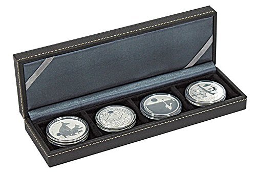 LINDNER Das Original NERA Münzkassette S mit 4 quadratischen Fächern für Münzen/Münzkapseln bis Außen-Ø 52 mm von LINDNER Das Original