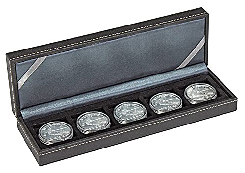 LINDNER Das Original NERA Münzkassette S mit 5 quadratischen Fächern für Münzen/Münzkapseln bis Außen-Ø 40 mm von LINDNER Das Original