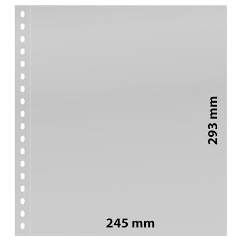 LINDNER Das Original Omnia Einsteckblatt mit 1 Tasche (245 x 293 mm) pro Seite, weiß, 10er-Packung von LINDNER Das Original