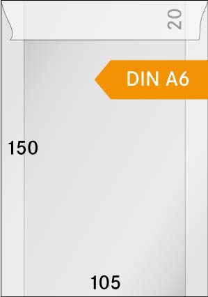 LINDNER Das Original Pergamin-Tüten, 105 x 150 + 20 mm, 500er-Packung von LINDNER Das Original