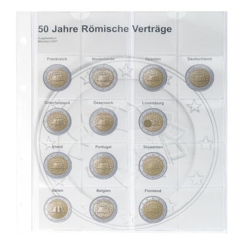 LINDNER Das Original Vordruckblatt Karat 2 Euro-Gedenkmünzen chronologisch: Gemeinschaftsausgabe 'Römische Verträge' LINDNER Das Original Vordruckblatt Karat 2 Euro-Gedenkmünzen chronologisch: Gemeinschaftsausgabe 'Römische Verträge' von LINDNER Das Original