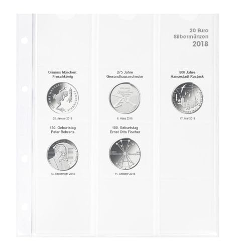 LINDNER Das Original Vordruckblatt Karat 20 Euro-Silbermünzen Bundesrepublik Deutschland 2018 LINDNER Das Original Vordruckblatt Karat 20 Euro-Silbermünzen Bundesrepublik Deutschland 2018 von LINDNER Das Original