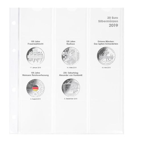 LINDNER Das Original Vordruckblatt Karat 20 Euro-Silbermünzen Bundesrepublik Deutschland 2019 LINDNER Das Original Vordruckblatt Karat 20 Euro-Silbermünzen Bundesrepublik Deutschland 2019 von LINDNER Das Original