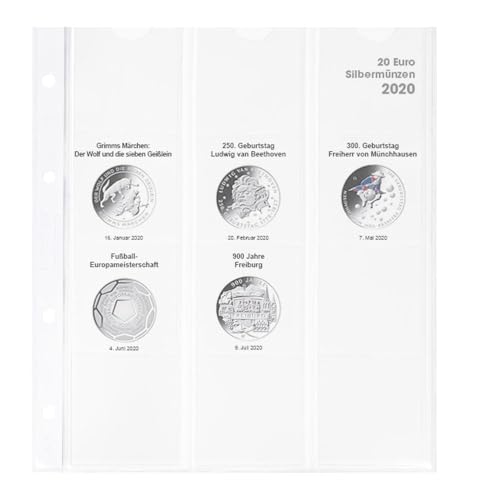 LINDNER Das Original Vordruckblatt Karat 20 Euro-Silbermünzen Bundesrepublik Deutschland 2020 LINDNER Das Original Vordruckblatt Karat 20 Euro-Silbermünzen Bundesrepublik Deutschland 2020 von LINDNER Das Original