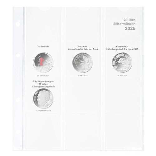 LINDNER Das Original Vordruckblatt Karat 20 Euro-Silbermünzen Bundesrepublik Deutschland 2025 LINDNER Das Original Vordruckblatt Karat 20 Euro-Silbermünzen Bundesrepublik Deutschland 2025 von LINDNER Das Original