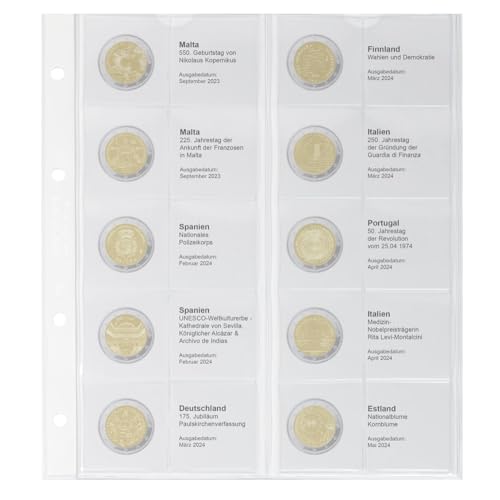 LINDNER Das Original Vordruckblatt Karat für 2 Euro-Gedenkmünzen: Malta 2023 - Estland 2024 LINDNER Das Original Vordruckblatt Karat für 2 Euro-Gedenkmünzen: Malta 2023 - Estland 2024 von LINDNER Das Original