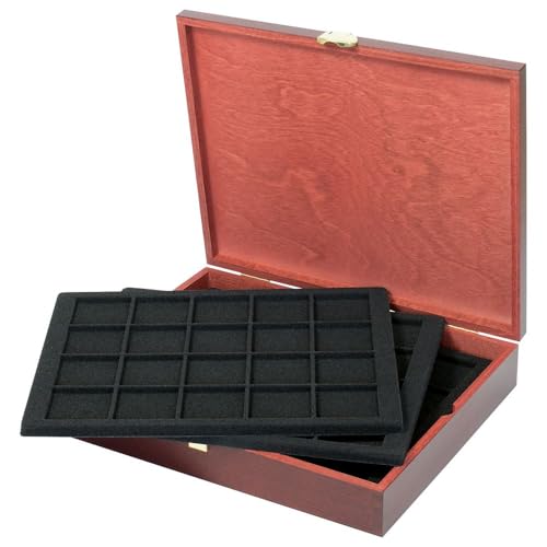 LINDNER Echtholz Münzkassette für 100 Münzen/Münzkapseln bis Ø 47 mm - Sonderedition LINDNER Echtholz Münzkassette für 100 Münzen/Münzkapseln bis Ø 47 mm - Sonderedition von LINDNER Das Original