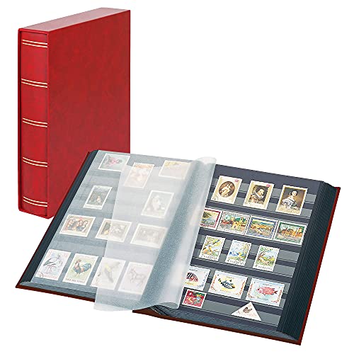 Lindner 1169SK-R Einsteckbuch Elegant Rot, mit 60 Schwarzen Seiten und Passender Schutzkassette Lindner 1169SK-R Einsteckbuch Elegant Rot, mit 60 Schwarzen Seiten und Passender Schutzkassette von Lindner