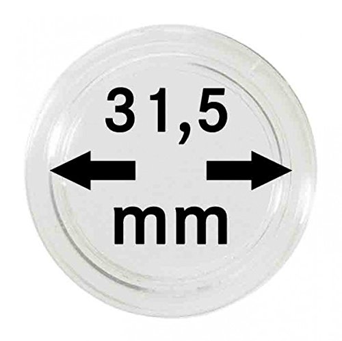Lindner Münzkapseln für Münzen Ø 14 - 50 mm. Zur Wahl per 1, 5, 10, 100 Stück (31,5 mm - per 10) von Lindner