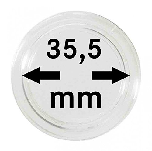 Lindner Münzkapseln für Münzen Ø 14 - 50 mm. Zur Wahl per 1, 5, 10, 100 Stück (35,5 mm - per 10) von LINDNER Das Original