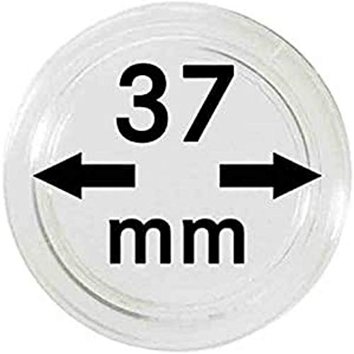 Lindner Münzkapseln für Münzen Ø 14 - 50 mm. Zur Wahl per 1, 5, 10, 100 Stück (37 mm - per 10) von LINDNER Das Original