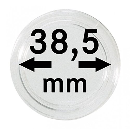 Lindner Münzkapseln für Münzen Ø 14 - 50 mm. Zur Wahl per 1, 5, 10, 100 Stück (38,5 mm - per 10) von LINDNER Das Original