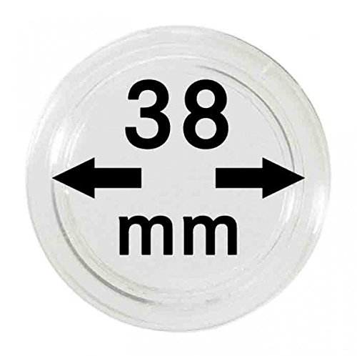 Lindner Münzkapseln für Münzen Ø 14 - 50 mm. Zur Wahl per 1, 5, 10, 100 Stück (38 mm - per 100) von LINDNER Das Original
