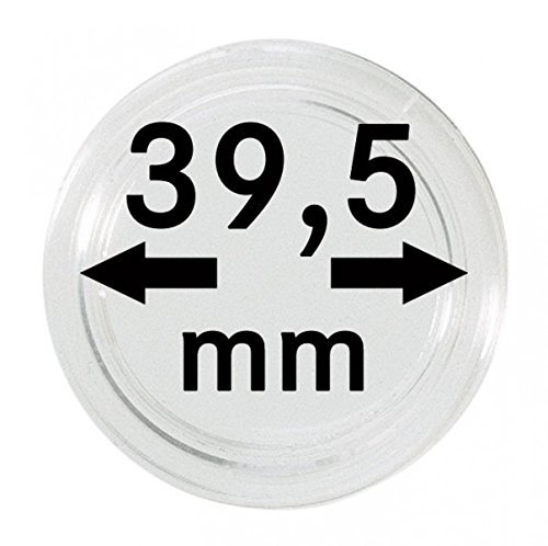 Lindner Münzkapseln für Münzen Ø 14 - 50 mm. Zur Wahl per 1, 5, 10, 100 Stück (39,5 mm - per 10) von LINDNER Das Original