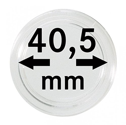 Lindner Münzkapseln für Münzen Ø 14 - 50 mm. Zur Wahl per 1, 5, 10, 100 Stück (40,5 mm - per 10) von LINDNER Das Original