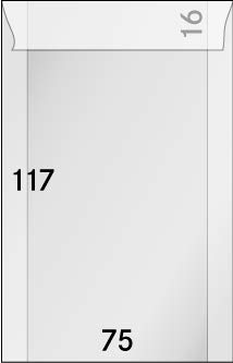 LINDNER Das Original Pergamin-Tüten, 75 x 117 + 16 mm, 500er-Packung von LINDNER Das Original