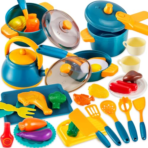 LINFUN KIDS Kinderküche Matschküche Zubehör, Spielküche Puppengeschirr Topfset Zubehör Kochgeschirr, Küchen Lebensmittel Spielzeug Rollenspiele Geschenk für Kinder Jungen Mädchen ab 3 4 5 Jahren LINFUN KIDS Kinderküche Matschküche Zubehör, Spielküche Puppengeschirr Topfset Zubehör Kochgeschirr, Küchen Lebensmittel Spielzeug Rollenspiele Geschenk für Kinder Jungen Mädchen ab 3 4 5 Jahren von LINFUN KIDS