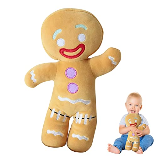 LINGJIONG 11,8 Zoll Jolly Lebkuchenmann Stofftier Weihnachtsplüsch, süßes Schlafkissen, weich gefülltes Sofa, Puppenhaus, Weihnachtsdekoration LINGJIONG 11,8 Zoll Jolly Lebkuchenmann Stofftier Weihnachtsplüsch, süßes Schlafkissen, weich gefülltes Sofa, Puppenhaus, Weihnachtsdekoration von LINGJIONG