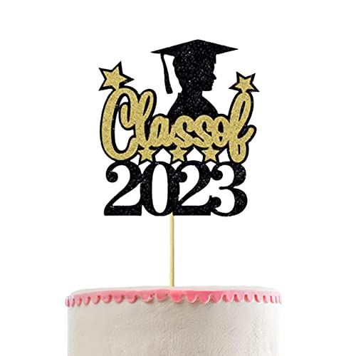 LINGJIONG Abschluss Kuchen - Congrats Grad 2023 Partyzubehör Abschlussfeier | Abschiedsparty Dekoration Mottoparty Saison von LINGJIONG