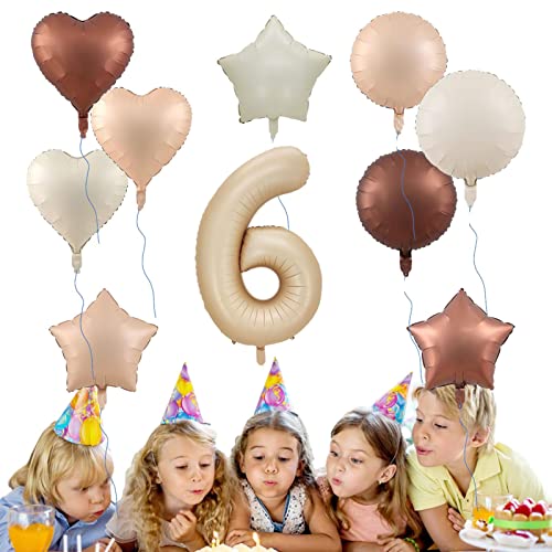 LINGJIONG Geburtstagsnummer Ballon | Karamell-Creme-Party-Ballon 40 Zoll | Riesige Riesenballons aus Folie, Mylar-Zahlenballons für Geburtstagsfeier, Hochzeit von LINGJIONG