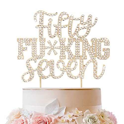 LINGTEER Fifty Seven lustiger goldener Strass-Kuchenaufsatz – Cheers to 57th Birthday 57 Years Old Anniversary Party Cake Centerpieces Topper Dekorationen Geschenk Schild LINGTEER Fifty Seven lustiger goldener Strass-Kuchenaufsatz – Cheers to 57th Birthday 57 Years Old Anniversary Party Cake Centerpieces Topper Dekorationen Geschenk Schild von LINGTEER