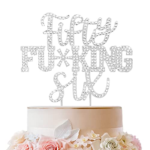 LINGTEER Fifty Six lustiger silberfarbener Strass-Kuchenaufsatz – Cheers to 56. Geburtstag 56 Jahre alt Jubiläum Party Kuchen Tafelaufsätze Dekoration Geschenk Schild LINGTEER Fifty Six lustiger silberfarbener Strass-Kuchenaufsatz – Cheers to 56. Geburtstag 56 Jahre alt Jubiläum Party Kuchen Tafelaufsätze Dekoration Geschenk Schild von LINGTEER