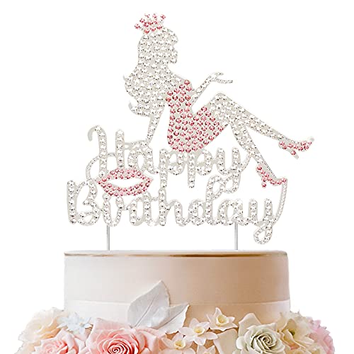 LINGTEER Happy Birthday Crown Lady Strass-Kuchenaufsatz – Cheers to Makeup Spa Geburtstag Party Tortenaufsatz Dekorationen Geschenk Schild – Pink LINGTEER Happy Birthday Crown Lady Strass-Kuchenaufsatz – Cheers to Makeup Spa Geburtstag Party Tortenaufsatz Dekorationen Geschenk Schild – Pink von LINGTEER