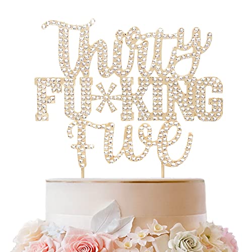 LINGTEER Thirty Five lustige goldene Strass-Kuchendekoration – Cheers to 35th Birthday 35 Years Old Anniversary Party Cake Centerpieces Topper Dekorationen Geschenk Schild LINGTEER Thirty Five lustige goldene Strass-Kuchendekoration – Cheers to 35th Birthday 35 Years Old Anniversary Party Cake Centerpieces Topper Dekorationen Geschenk Schild von LINGTEER