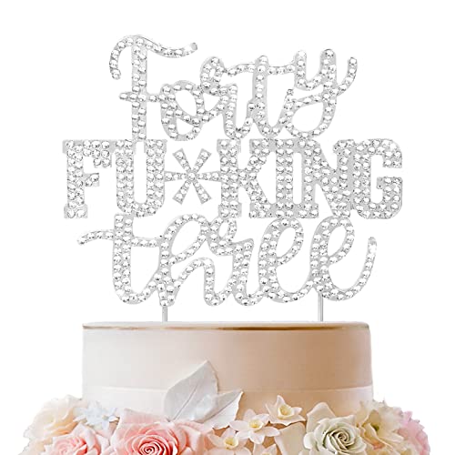 LINGTEER Tortenaufsatz mit Aufschrift "Forty Three Lustig Silberfarbener Strass" – Cheers to 43. Birthday 43 Years Old Anniversary Party Cake Centerpieces Topper Dekorationen Geschenk Schild LINGTEER Tortenaufsatz mit Aufschrift "Forty Three Lustig Silberfarbener Strass" – Cheers to 43. Birthday 43 Years Old Anniversary Party Cake Centerpieces Topper Dekorationen Geschenk Schild von LINGTEER