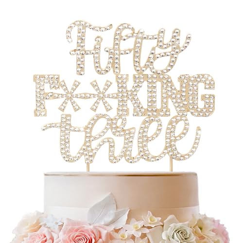 LINGTEER Tortenaufsatz zum 53. Geburtstag, goldfarbene Strasssteine, Dekoration für Kuchen, Geschenk LINGTEER Tortenaufsatz zum 53. Geburtstag, goldfarbene Strasssteine, Dekoration für Kuchen, Geschenk von LINGTEER