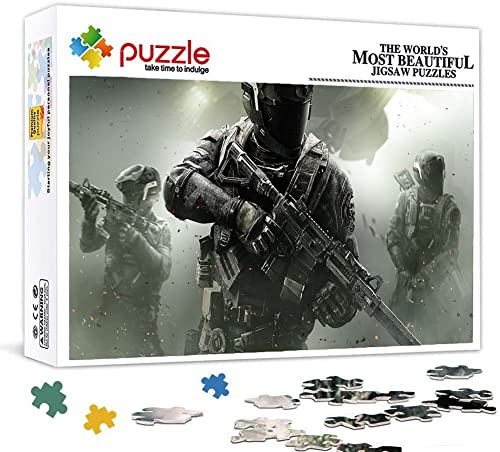 Call of Duty Puzzle, Puzzles 1000 Teile für Erwachsene, Klassische Puzzle Kinder Puzzle Herausfordernde Und Schwierige Rätsel für Erwachsene Und Jugendliche 70X50cm von LINLINLI