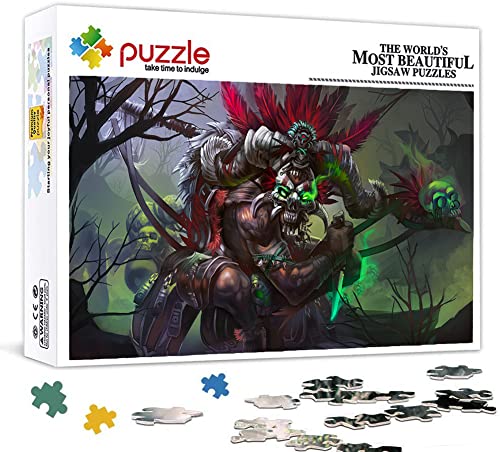 Diablo Puzzle, Puzzles 1000 Teile für Erwachsene, Klassische Puzzle Kinder Puzzle Herausfordernde Und Schwierige Rätsel für Erwachsene Und Jugendliche 70X50cm von LINLINLI