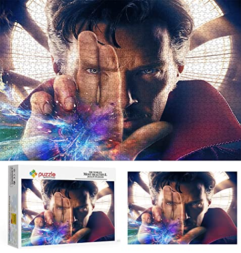Doctor Strange Puzzle, Puzzles 1000 Teile für Erwachsene, Klassische Puzzle Jungen Mädchen Puzzle für Kinder Teenager Lernspiel Spielzeug Geschenk für Die Heimreise 70X50cm von LINLINLI