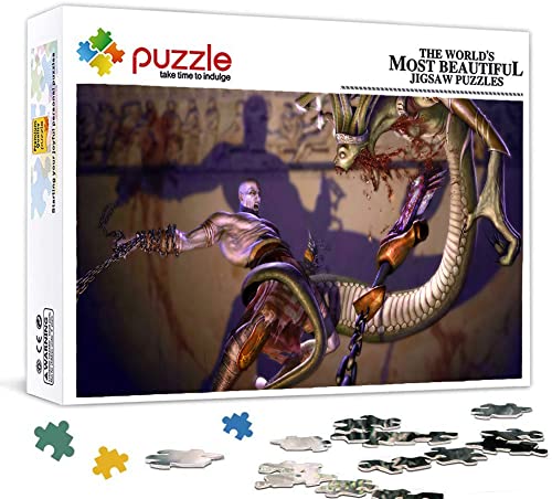 God of War Puzzle, Puzzles 1000 Teile für Erwachsene, Klassische Puzzle Kinder Puzzle Herausfordernde Und Schwierige Rätsel für Erwachsene Und Jugendliche 70X50cm von LINLINLI