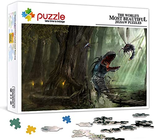 Gothic Puzzle, Puzzles 500 Teile für Erwachsene, Klassische Puzzle Teenager Puzzle Lustige Kreative DIY-Spielzeuggeschenke für Mädchen Und Jungen, Familienspiele 52X38cm von LINLINLI