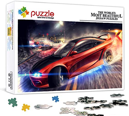 Need for Speed-Poster Puzzle, Puzzles 500 Teile für Erwachsene, Klassische Puzzle Teenager Puzzle Lustige Kreative DIY-Spielzeuggeschenke für Mädchen Und Jungen, Familienspiele 52X38cm von LINLINLI