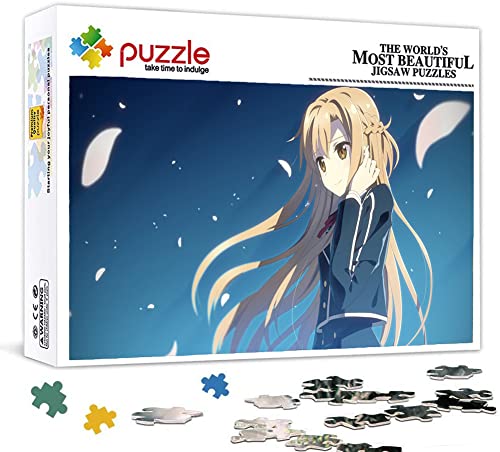 Puzzle 1000 Teile für Erwachsene, Puzzle Anime Sword Art Online, Klein Mini Puzzle Puzzle Schwierig Perfektes Pädagogisches Geschenk für Jungen Und Mädchen 38X26cm von LINLINLI