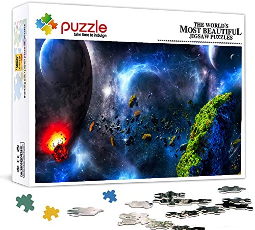 Puzzle 1000 Teile für Erwachsene, Puzzle Weltraum Galaxis, Klein Mini Puzzle Teenager Jungen Mädchen Puzzle for Teen Lernspiel Holiday Challenging Puzzle 38X26cm von LINLINLI