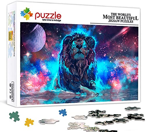 Puzzles 2000 Teile für Erwachsene, Puzzle Tierischer Löwe, Klassische Puzzle Teenager Jungen Mädchen Puzzle Lustige Familienpuzzles In Premium-Qualität Zum Geburtstag 100X70cm von LINLINLI