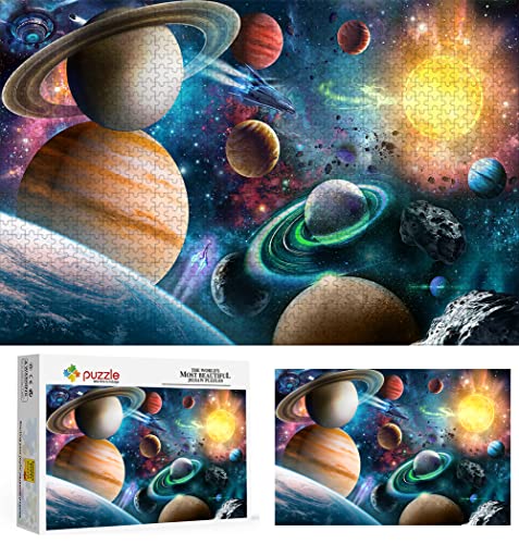 Weltraum Galaxis Puzzle, Puzzles 1000 Teile für Erwachsene, Klassische Puzzle Jungen Mädchen Puzzle für Kinder Teenager Lernspiel Spielzeug Geschenk für Die Heimreise 70X50cm von LINLINLI