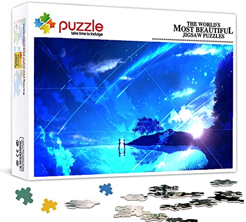 Your Name Puzzle, Puzzles 1000 Teile für Erwachsene, Klassische Puzzle Jungen Mädchen Puzzle für Kinder Teenager Lernspiel Spielzeug Geschenk für Die Heimreise 70X50cm von LINLINLI